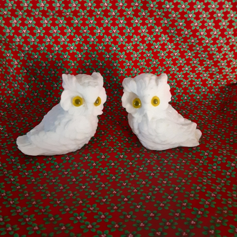 Norleans Vtg Alibaster Owls